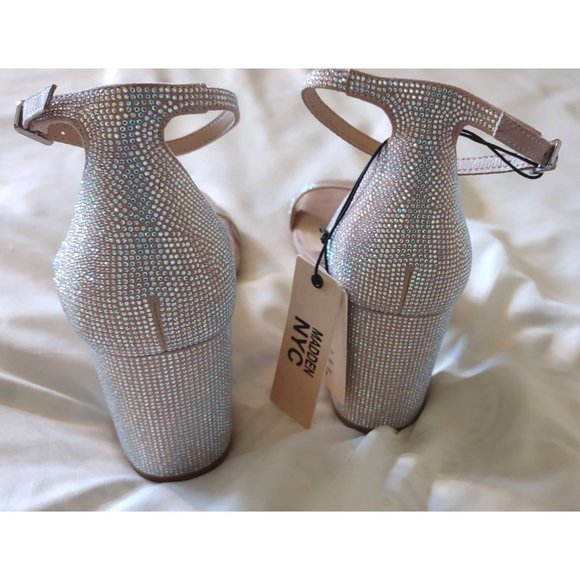 Madden NYC ankle strap heels size 9 antimocrobial comfort foam insoles - Picture 6 of 8